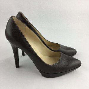 Ralph Lauren Brown Leather Pumps Size 8.5